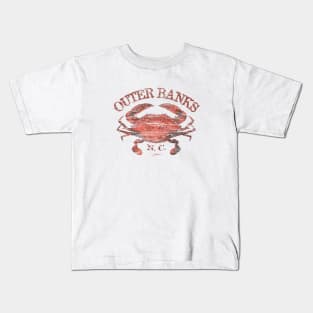 Outer Banks, NC, Atlantic Blue Crab Kids T-Shirt